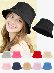 1 PC Men's and Women's Multi-color Basic Style Fisherman Hat, Fashionable and Simple, Versatile, Lightweight, Breathable Sun Hat for Sun Protection. Suitable for daily commuting, outdoor outings and vacation wear in spring and summer. Ideal as a gift.