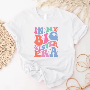 In My Big Sister Era T-shirt, Pregnancy Announcement Shirt, Big Sister Announcement Tee, Big Sister To Be T-shirt, Baby Reveal Shirt, Big Sister Birthday Gift