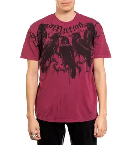 Affliction Men's T-shirt Crows