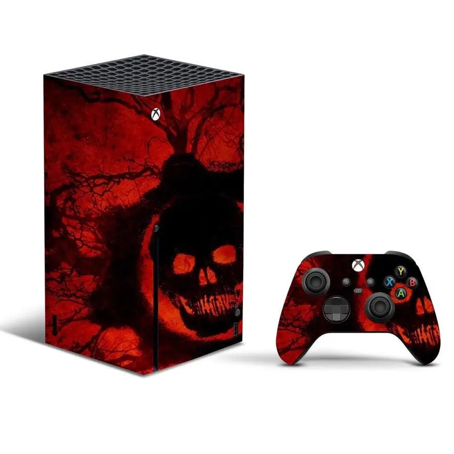 Vinyl Wrap Skin Gears Skull Compatible with X-Box Series X +2 Controller Skins Vinyl Wrap Skin Gears Skull Compatible with X-Box Series X +2 Controller Skins