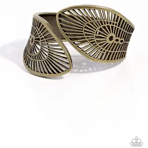Palatial Palms - Brass Bracelet