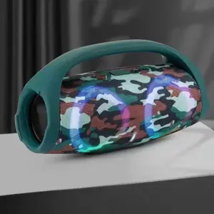 100W High-Power Bluetooth Portable Speaker, Compact Mobile Audio Device, Waterproof Wireless Subwoofer with RGB Colorful Lights, 360° Stereo Surround, TWS FM Boombox
