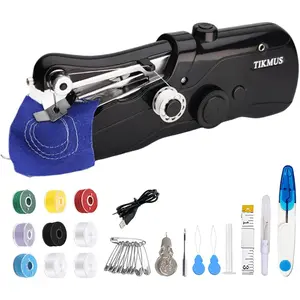 Sewing Machine for Beginners, Mini Sewing Machine for Adults Quick Stitching with Sewing Supplies Suitable for Clothes, Jeans, DIY, Home, Travel (Black)