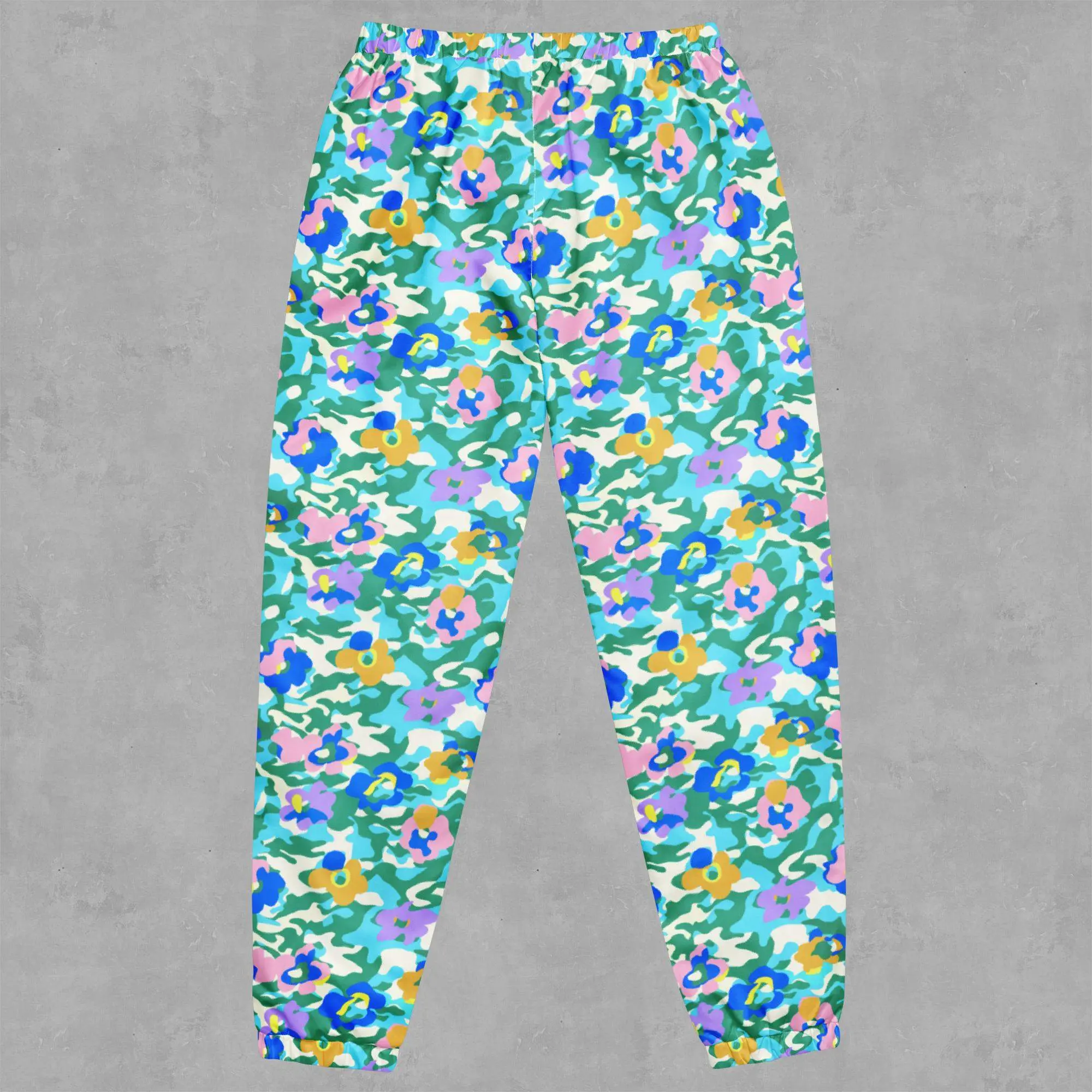 Winter Floral Camo Unisex Track Pants