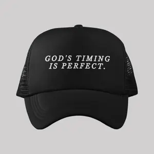 EXALT - "God's Timing Is Perfect" - Trucker Hat - Unisex - One Size Fits All - Black