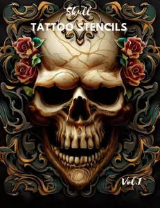 New school tattoo stencils.vol.1 skull (Skull Tattoo Stencils)