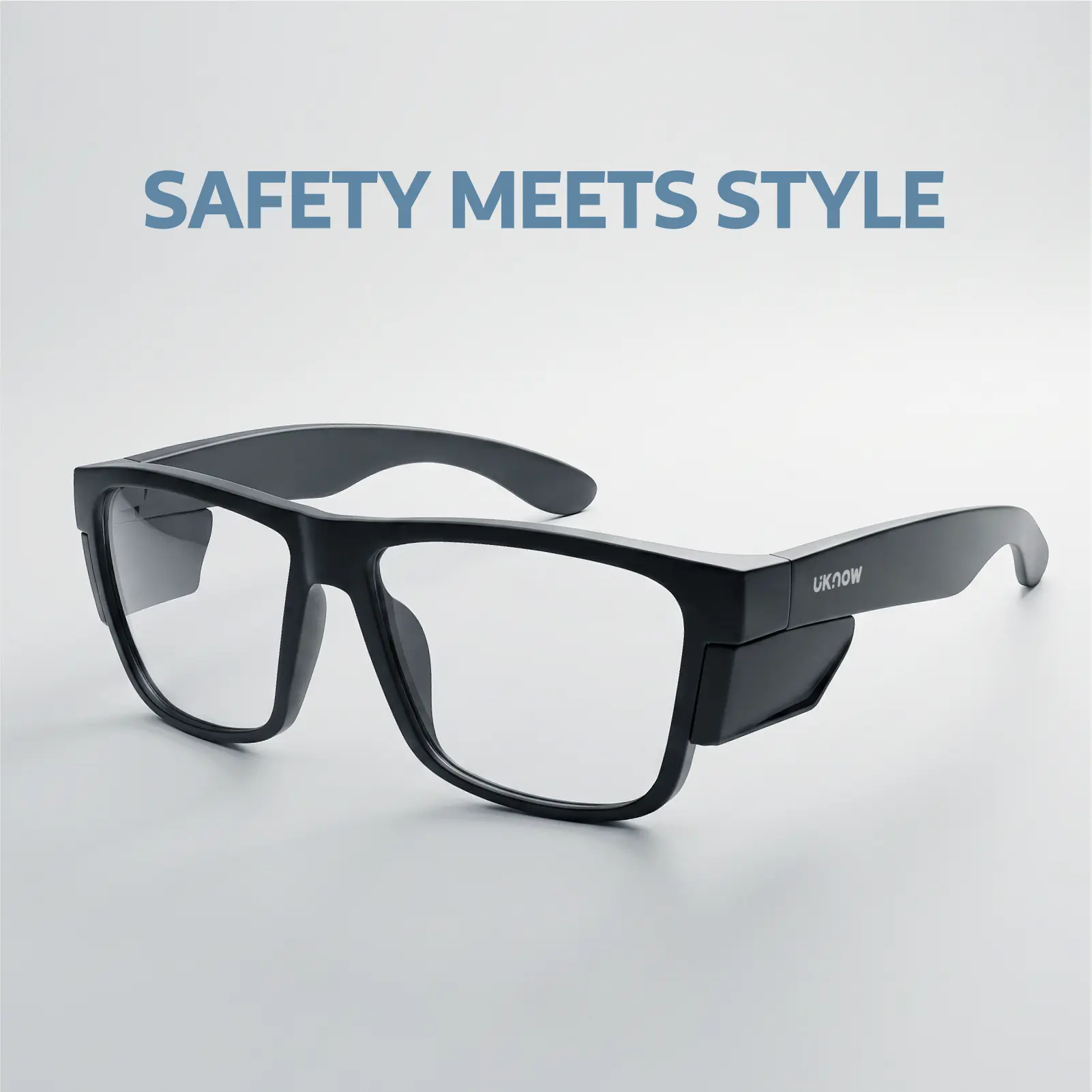 Photochromic Safety Glasses with Side Shields, ANSI Z87.1 Impact Resistant Work Eyewear for Men & Women,TR90 Frame Protective Eye Gear with UV Protection for Indoor & Outdoor Use