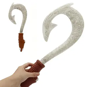 Maui Fish Hook Staff Magical Costume Accessory, Perfect Gift for Moana Fans, Moana Theme Ideal Party Prop, Day & Birthday Present
