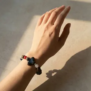 Chinese Porcelain Luck Bracelet | Wealth & Protection | Cultural Power Jewelry