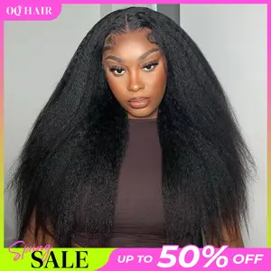 [NEW IN] OQHAIR Kinky Straight Hair Wear Go Glueless Wigs 180% Density 7x5 Pre Cut HD Lace Closure Wigs Pre Plucked Natural Hairline #TikTokShopBlackFriday
