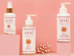 Nonie of Beverly Hills - AHA! CTM Collection | Cleanse, Tone, Moisturize | Complete Skincare Routine for Radiant, Balanced Skin Hydrating Set