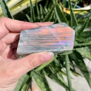 Purple labradorite Slab