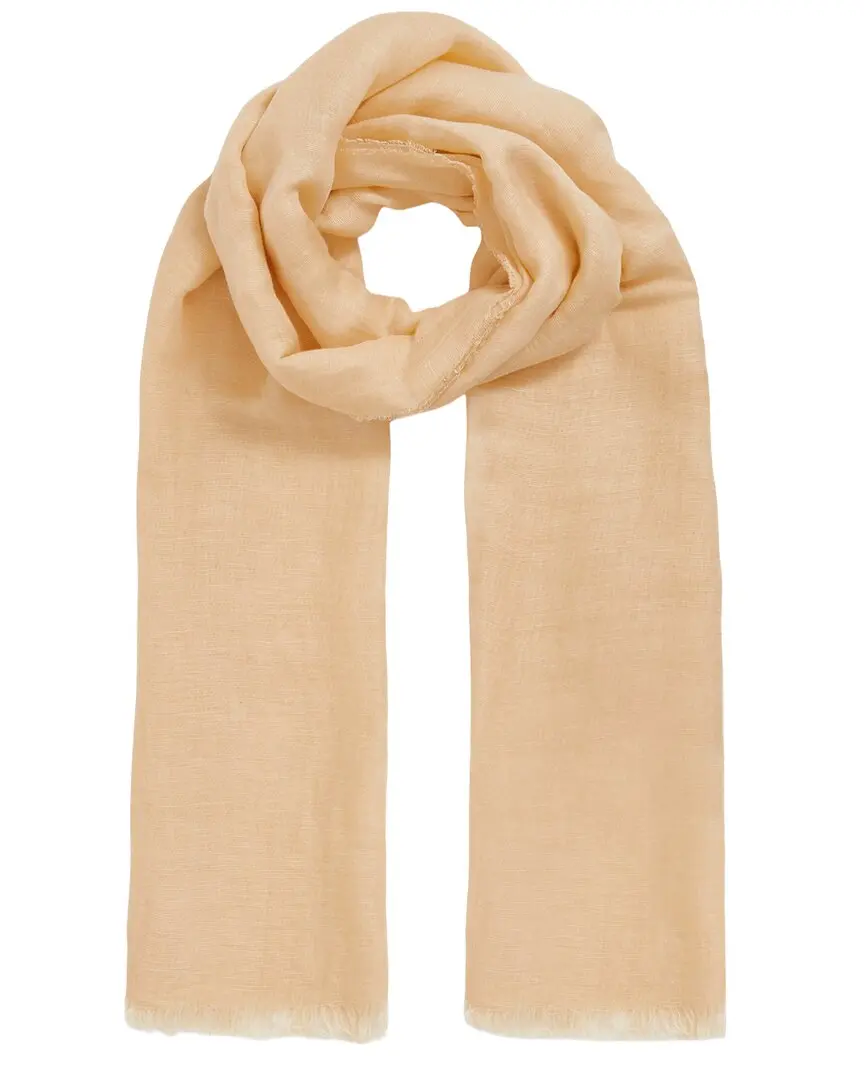 Reiss Viola Plain Linen-Blend Scarf
