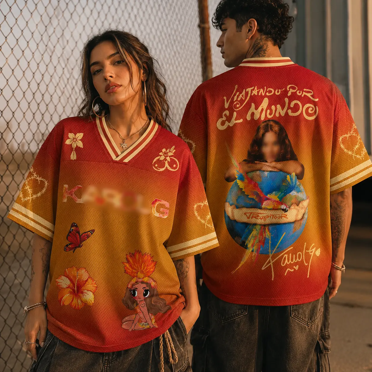 Football Jersey Version Latin Music Tour Inspired | Viajando Por El Mundo Tropitour Limited Edition Jersey | Sport Apparel Gift