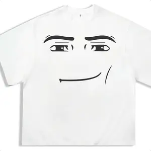 FEEGO Roblox Man Face T-Shirt Meme Shirt Funny Gift for Gamers Classic Vintage Graphic Tee Men Women 100% Cotton Crewneck Casual Fashion Comfy