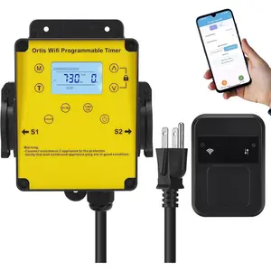 WiFi Above Ground Pool Timer Switch - Smart Pool Timer with Smart Life App Control, Dual Outlet, Realize Switch and Timing on Your Phone, for Swimming Pools Filters Pumps & Landscape Lights
