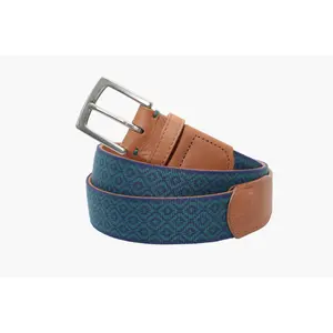 Carmel-by-the-Sea Woven Belt - Navy/Hunt Green