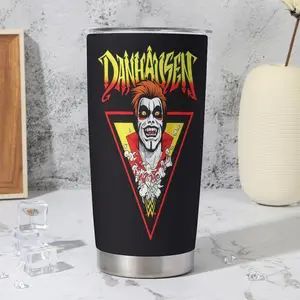 Danhausen Wrestling 20oz& 40oz Tumbler, Very Nice Very Evil Stainless Steel Travel Cup with Lid and Straw, Pro Wrestling Fan Gift, Insulated Double Wall Water Bottle for Wrestling Fans, All Elite Graphic Danhausen Tumbler