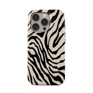 Zebra Print Phone Case – Bold Black & White Stripes Suitable for iPhone 17 Air Compatible with Samsung Galaxy S25