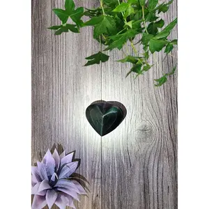 Rainbow Obsidian Heart