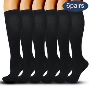 Compression Socks for Women and Men Circulation (2/3/6 Pairs) is Best Support for Running Athletic Cycling Hiking