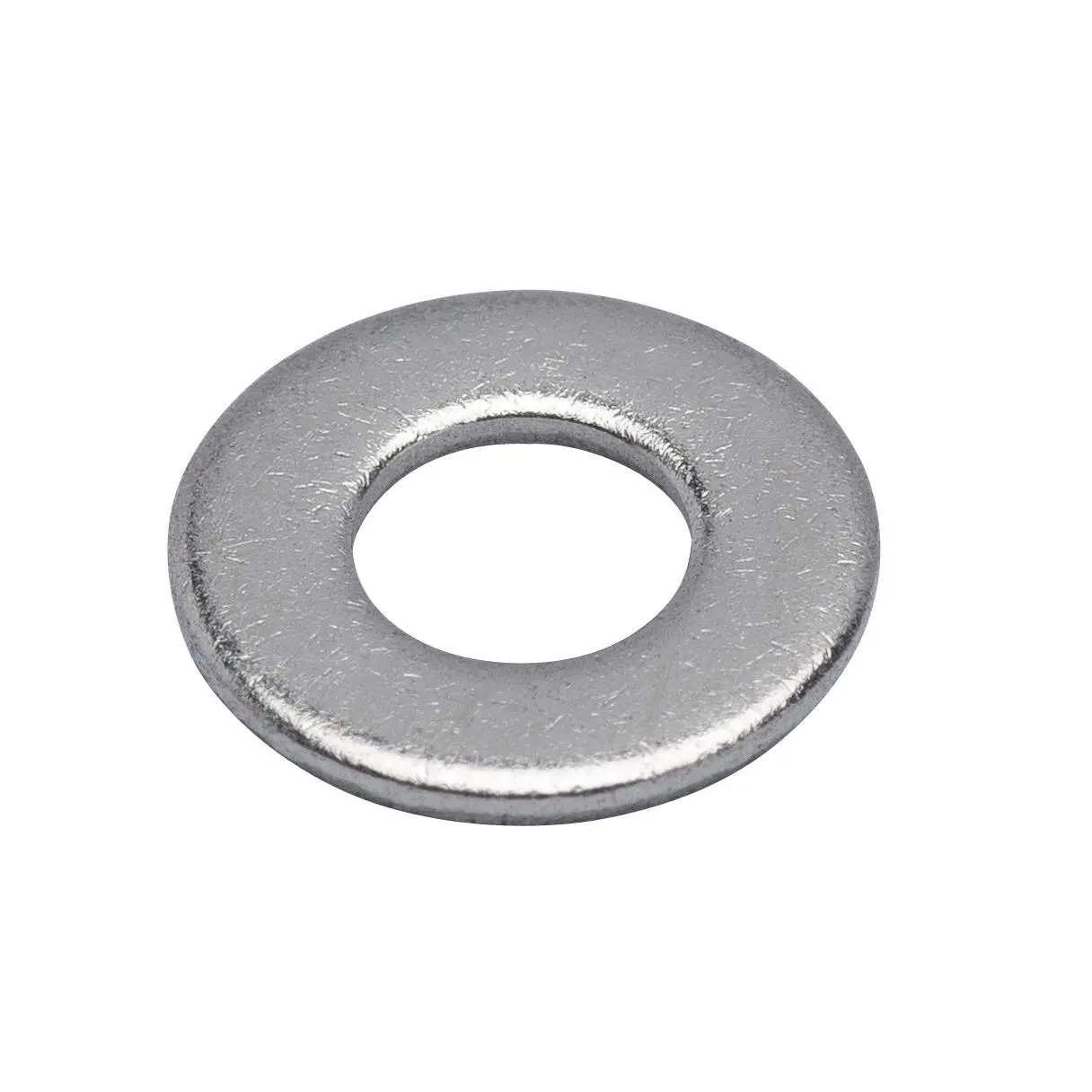 #8 x 3/8" Stainless Steel Flat Washers - Small Metal for Bolts Plain Finish  Rust-Resistant Precisely Machined Hardware Reliable Connection Pack of 100