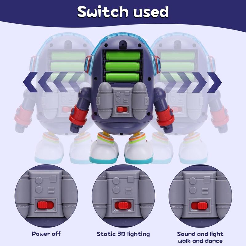 Dancing Space Duck Toy, Space Duck Dancing Musical Interactive Toy, Walking Duck Baby Robot, Electric Dancing Duck Toy Baby Musical Toys, Cute Singing Walking Duck Toys with Music LED Lights