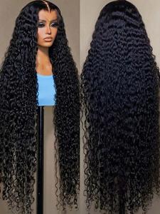34 38 Inch Deep Wave Transparent Lace Frontal Wig Human Hair 13x4 13x6 Water Curly Wave Lace Frontal Remy Hair Wigs For Women Dealsforyoudays Tiktokshop Memorialday