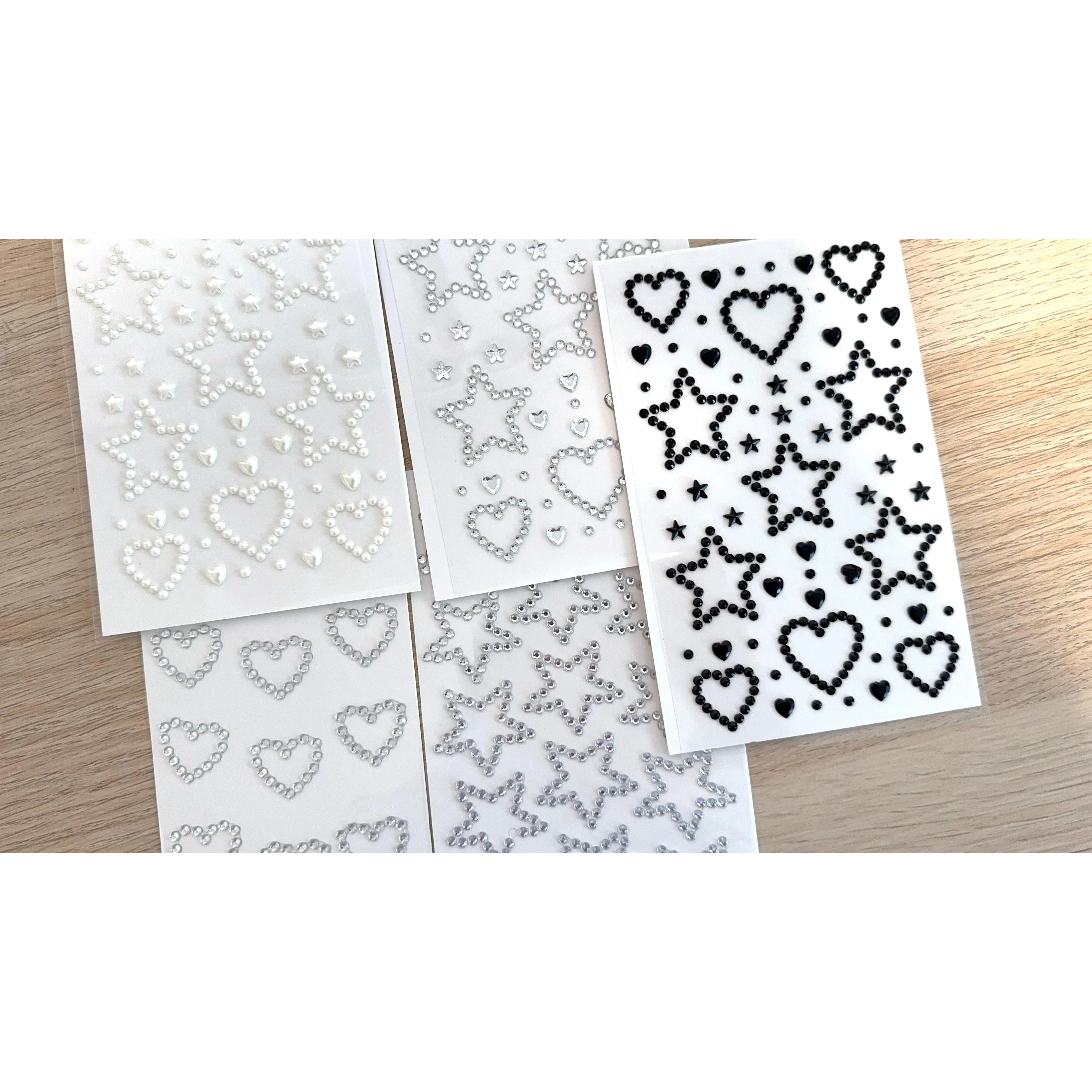 3D Heart and Star Sticker - Assorted Designs for Decorative Ornaments and Home Decor