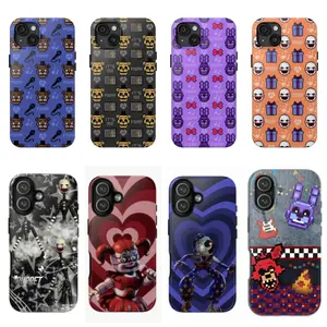 Five Nights at Freddys Tough Double-layer durable phone Cases For iPhone 17 16 15 14 13 12 Promax Pro Plus, hard shell protection ,Unique design,best Gift