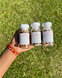 That Time Of The Month Set 50 500mg Vegan Capsules | Organic Cinnamon | Organic Red Raspberry Leaf | Organic Wild Yam Root