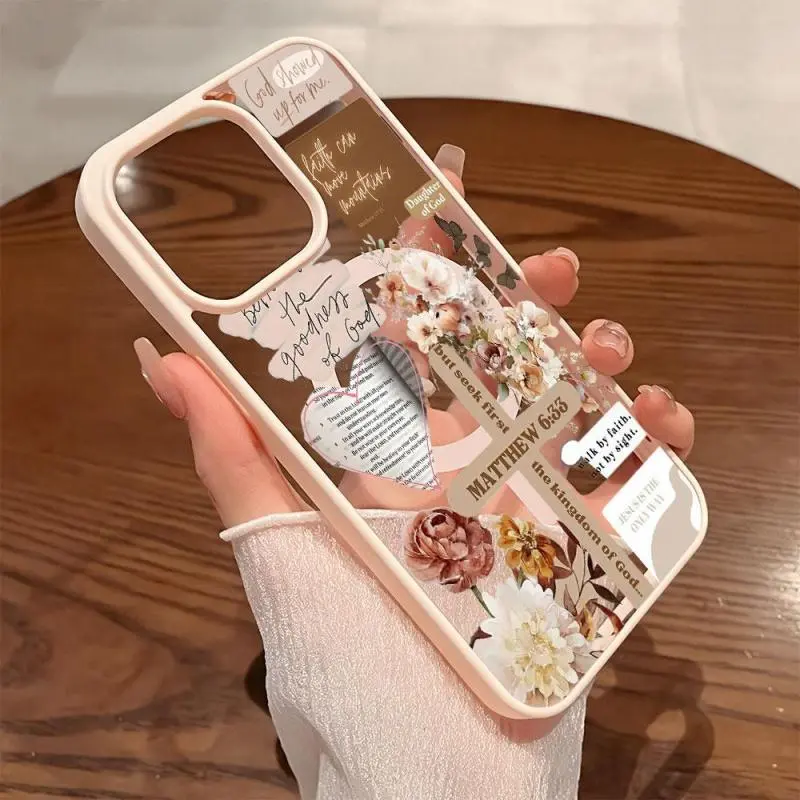 Phone Cases for iPhone11/12/13/14/15/16//17/Air/promax/Plus Cross Text Collage Pattern y2k cased MagSafe Ready, Anti-Fall, Springtok and Ultra-Thin Design |   Perfect for Everyday Use Protector Screen Protector Aesthetic Case, Accessories, Smartphone