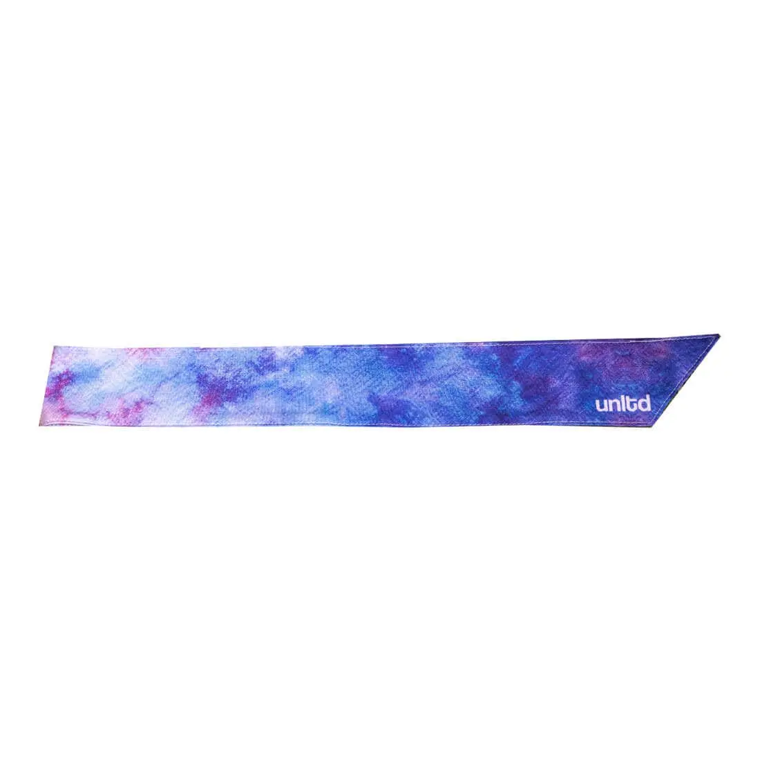 Stylish Blue Tie Dye Head Tie for Lacrosse Players and Sports, Designed for Sweat and Hair Management