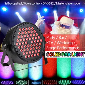 DMX LED Stage Lighting 60*3W Par Light RGBW 3-in-1 Stage Lights, DJ Light Auto Sound Control for Wedding, Bar ,Church, Party, Club, Concert and Festival Events room dance party