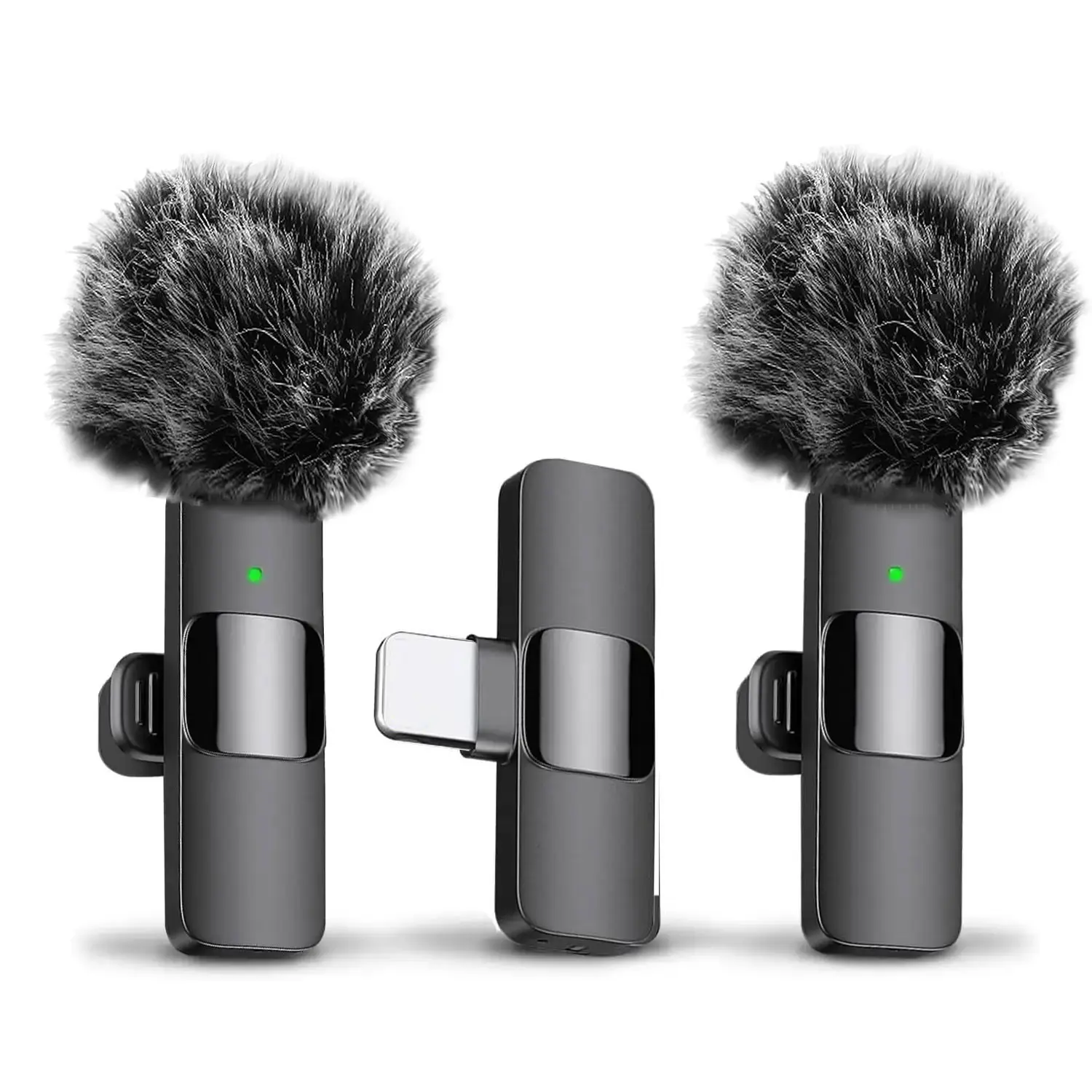 HITOZON Professional Wireless Lapel Microphone - Lightning Plug-and-Play Omnidirectional Condenser Noise Canceling Mic for iPhone7-14 only, Audio Recording, Content Creator Tools with Manufacturer Warranty