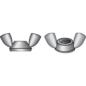 212 MAIN Cold Forged Zinc Steel Wing Nuts, 0.5-13 in. SAE Thread Fasteners for Sailing, Water Sports