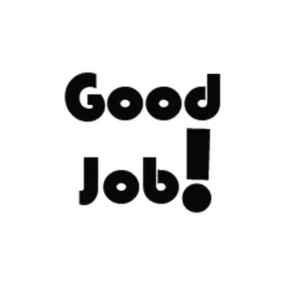 SHAPES ETC. Incentive Stamp - Good Job, Office Stationery for Track Goals