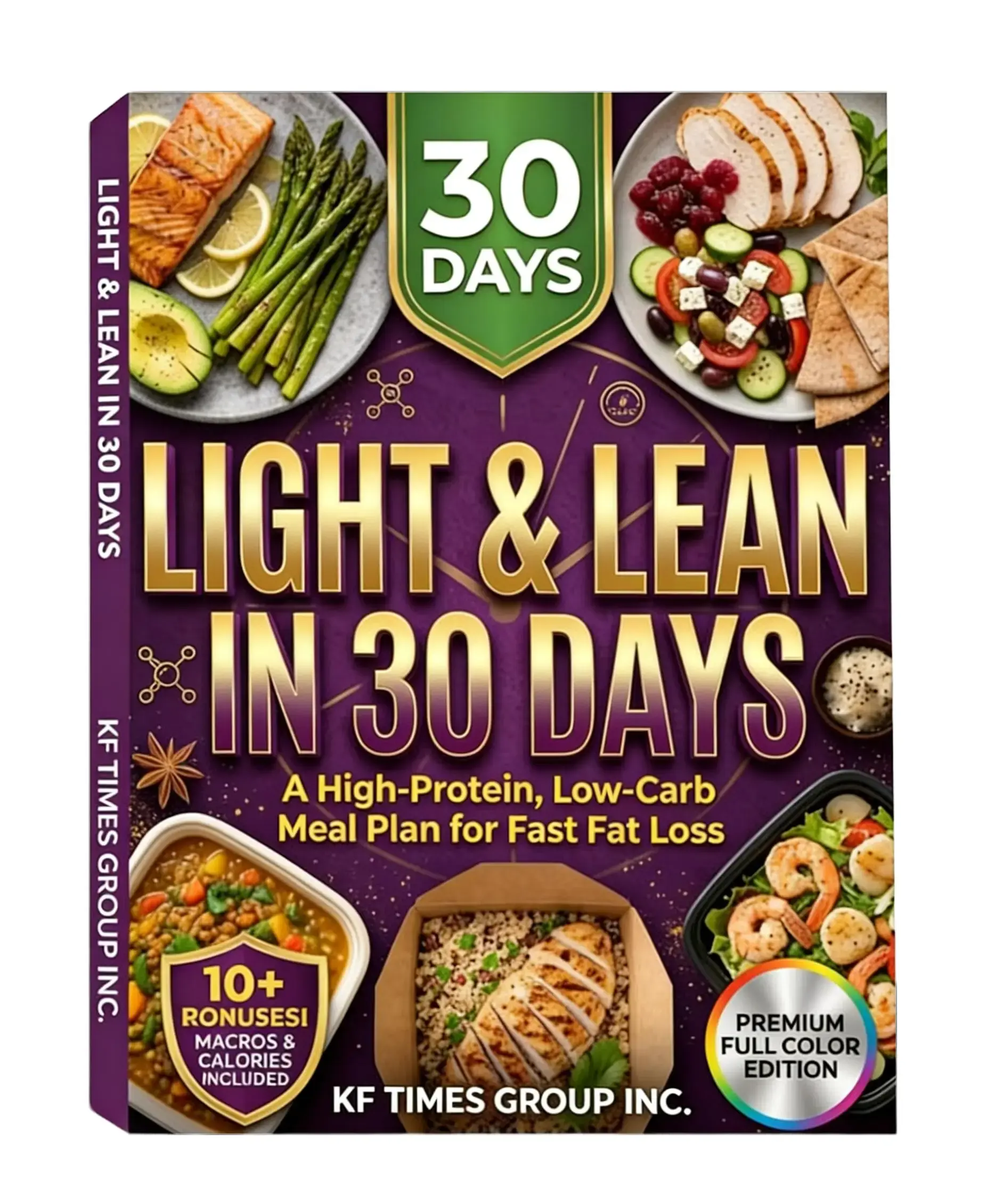 Ligh Protein Recipes: 180 Easy Low-Carb Recipes + 30-Day Meal Plan Healthy Healthy Ingredients