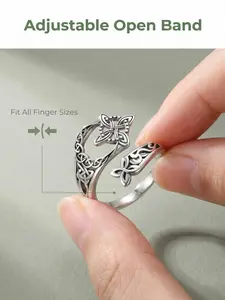 Celtic Knot Ring, Witch Knot Ring, Adjustable Open Ring, Hecate Ring, Pagan Witchcraft Protection Jewelry, Women's Ritual Gift