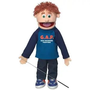 Christian Boy Puppet,  G.A.P. God Answers Prayers Shirt (25")