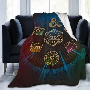 Dungeons & Dragons & Symbols Silky Touch Ultra Soft Blanket 60" x 50"