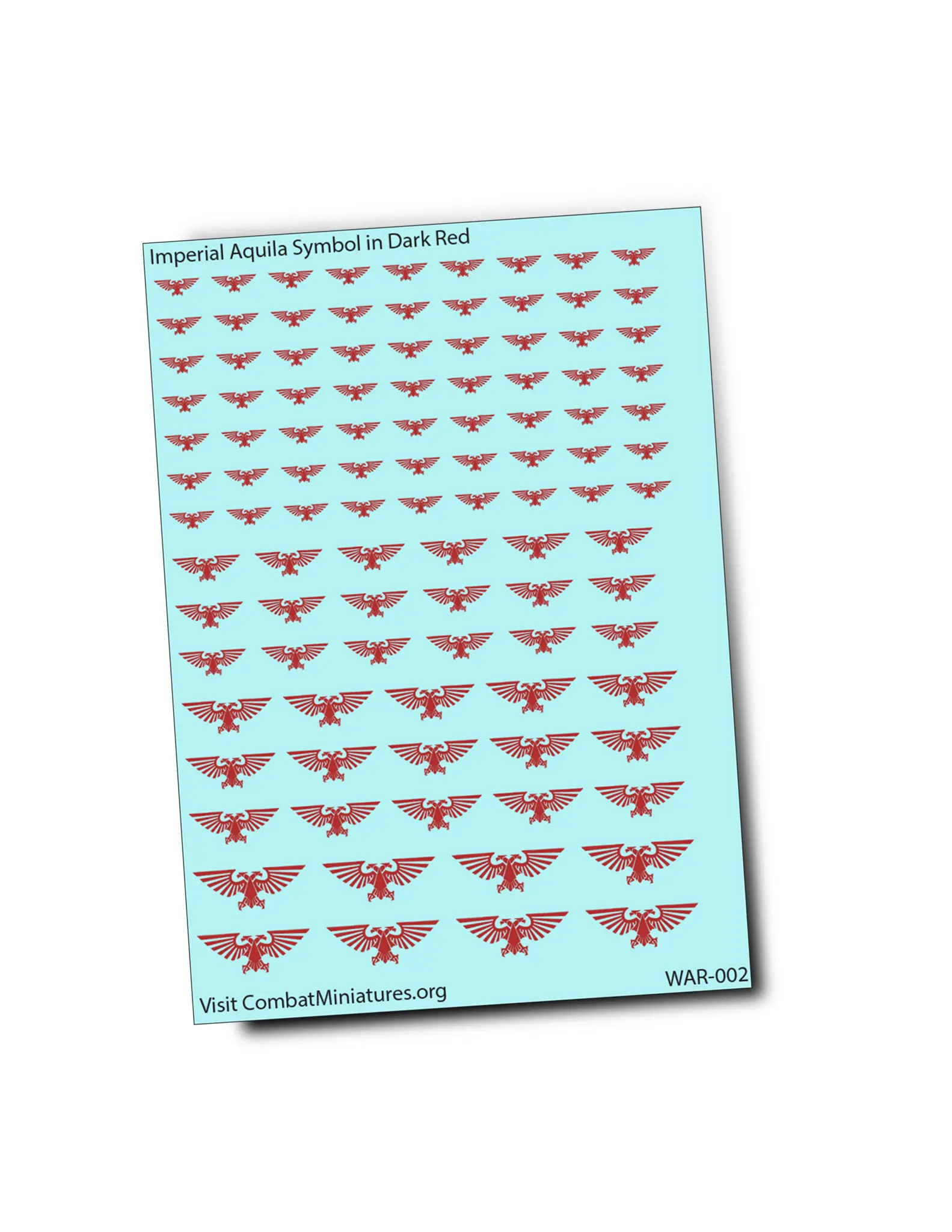 Aquila Symbol Waterslide Decal in Dark Red