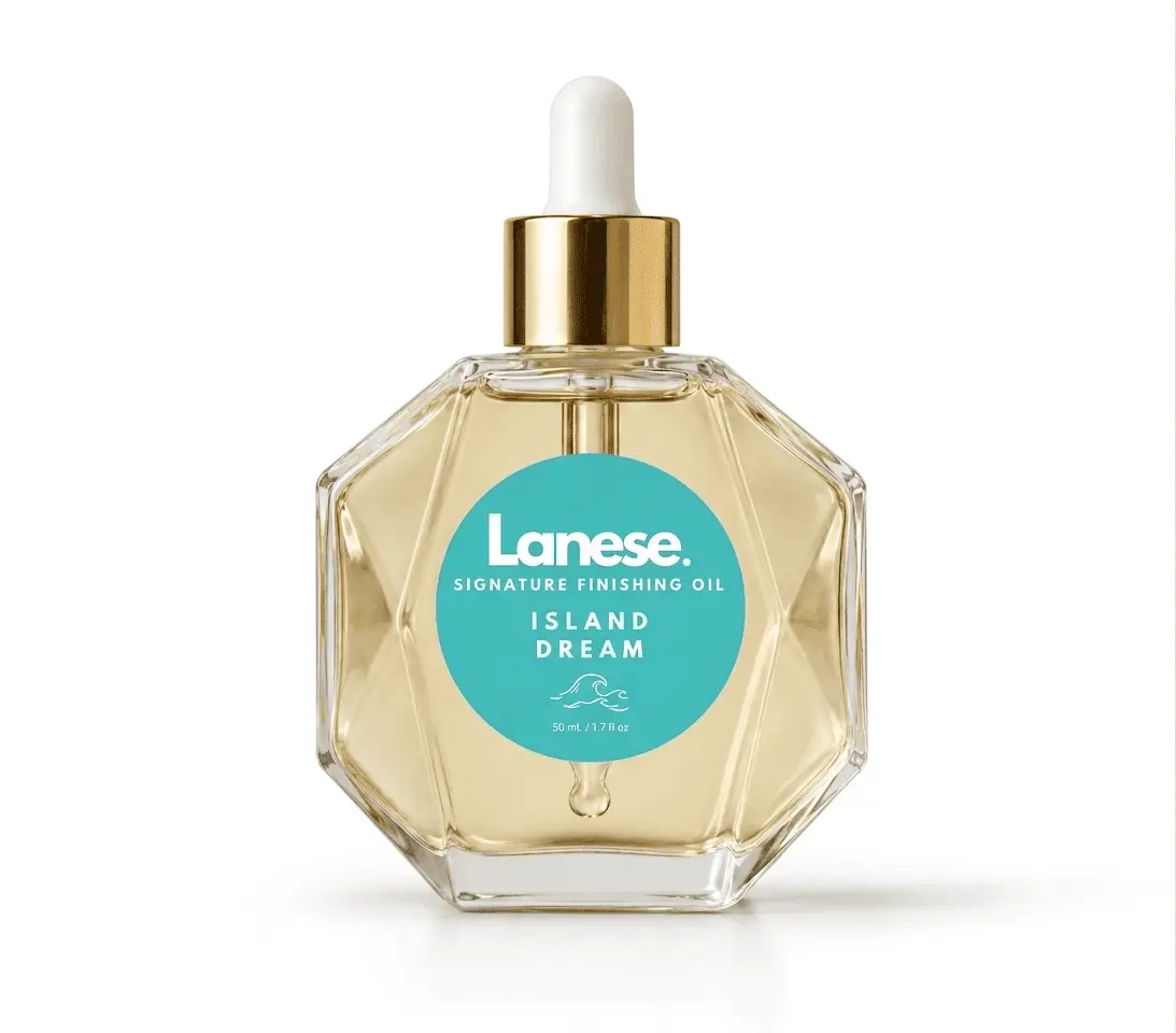 Lanese Island Dream Scented Finishing Hair Oil | Glass Shine, Frizz Control & Weightless Softness
