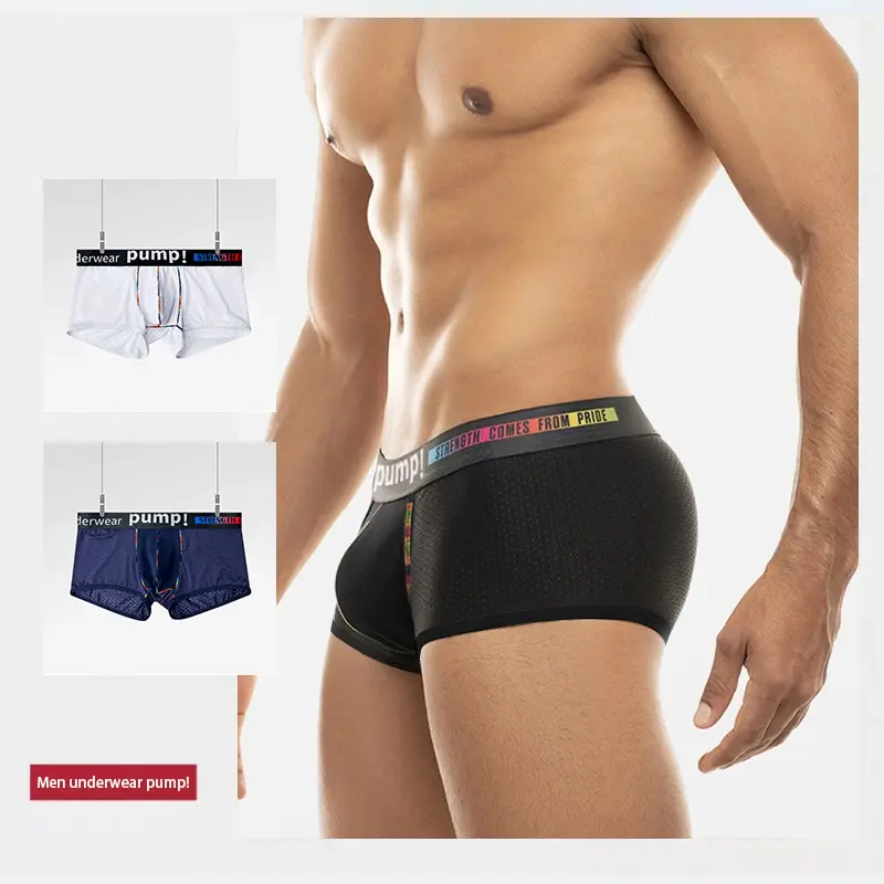 BELY Men's Cotton Boxer Briefs, Soft & Stretchy Athletic Mid-Waist Fit with Colorblock and Camouflage Prints, Cotton Underwear