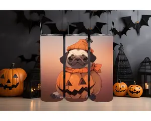 Halloween Pug 20oz Tumbler - #2