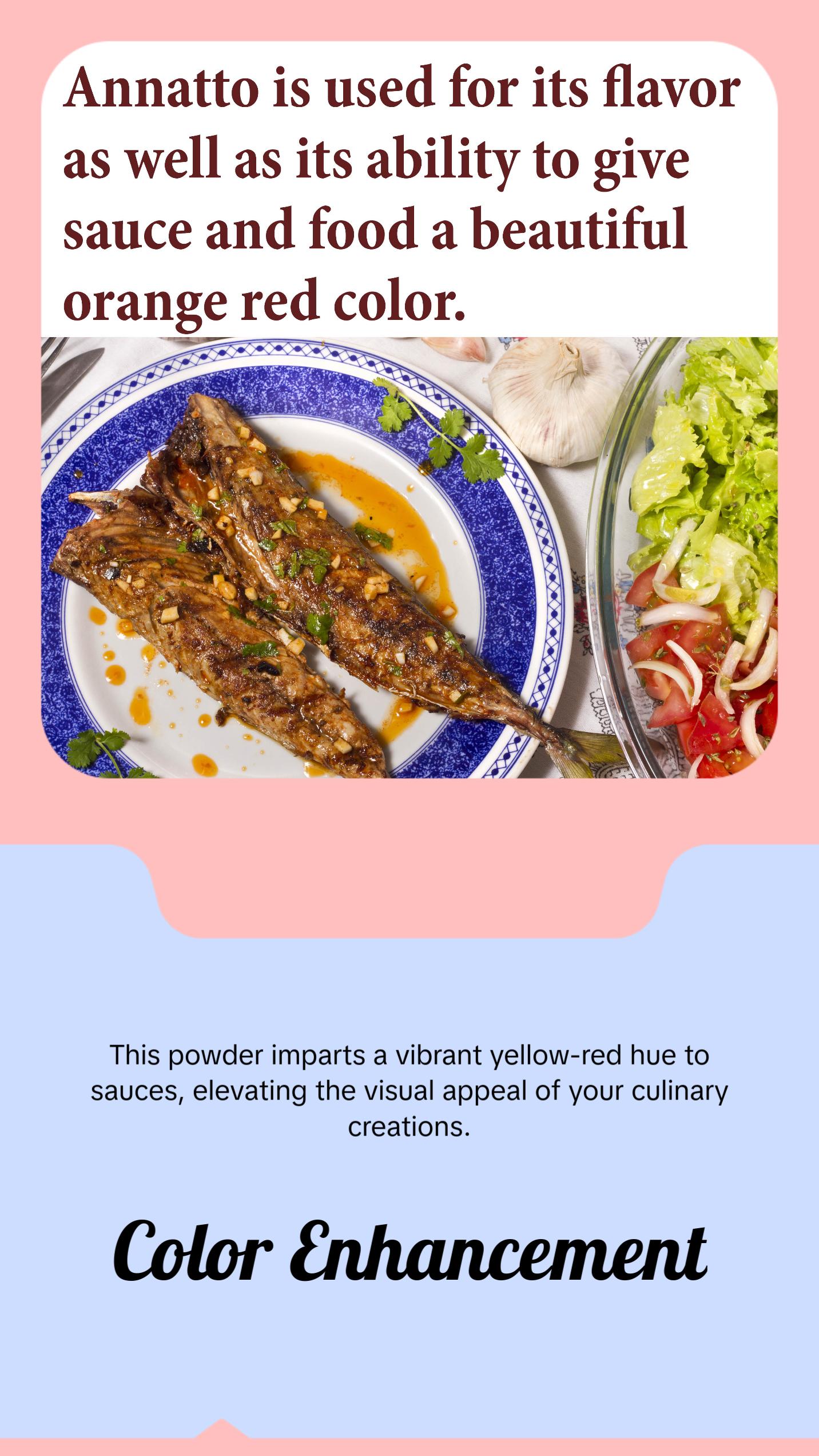 The Spice Way Annatto Powder - Pure & Fresh Achiote Seasoning - No Preservatives - Non-GMO