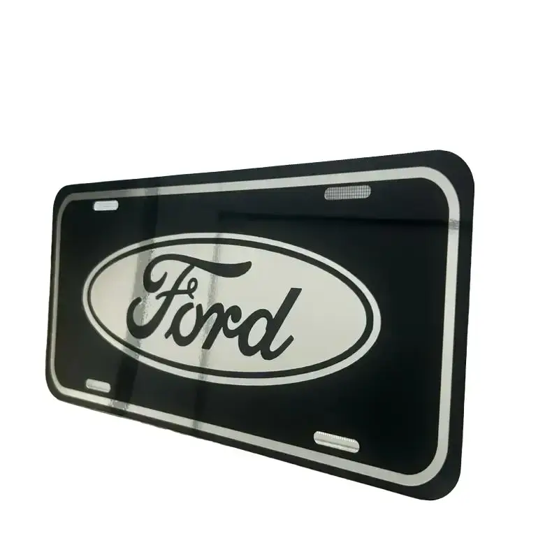 Classic Logo Design Ford Brand License Plate - for Authentic Style