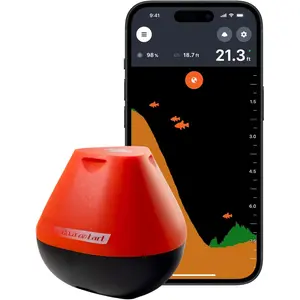 Start Fish Finder - Portable and Depth Finder for Recreational Fishing from Dock, Shore,  or Kayak | Castable   Sonar with Free User Friendly App
