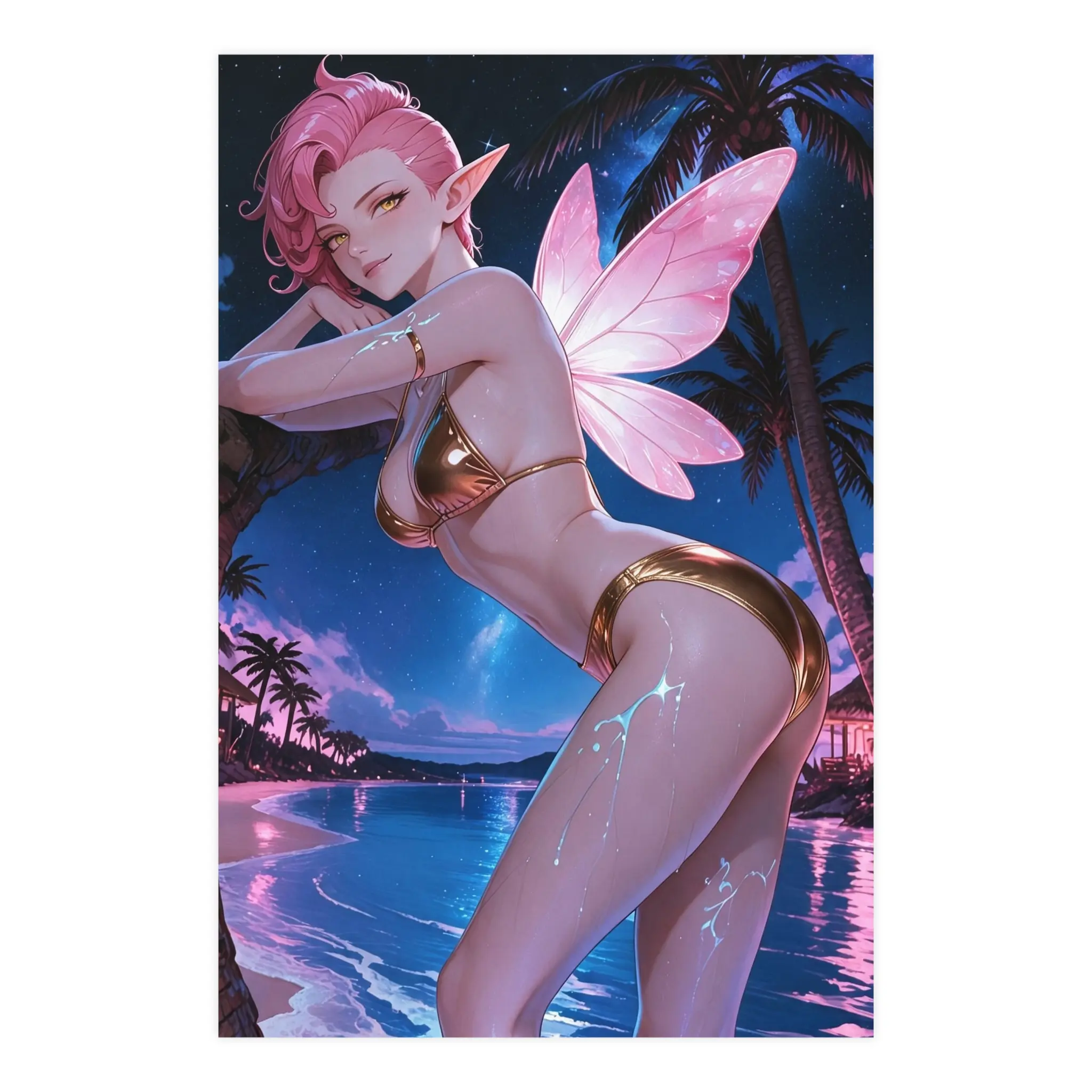 Pink Fairy Bikini Poster | Matte Vertical Horizontal Poster