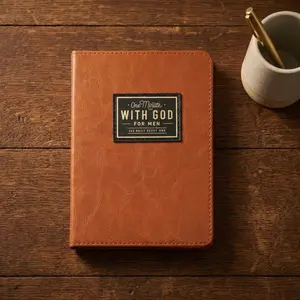 365 Day Prayer Journal & Bible Study Guided NotebookPremium Leatherette Daily Devotional Reflections BookIdeal Spiritual Growth Gift for Men Women Perfect forChurch Services